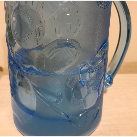 Blue Sports Themed Double Walled Frosty Freezer Mug 3.75" X 6" - Picture 3 of 8